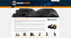 Desktop Screenshot of mondialforklift.com