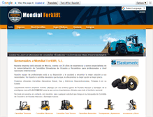 Tablet Screenshot of mondialforklift.com